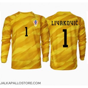 Kroatia Dominik Livakovic #1 Maalivahti Kotipaita EM-Kisat 2024 Pitkähihainen